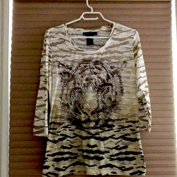 Style & Co three quarter sleeve cotton blend - Picture 1 of 2